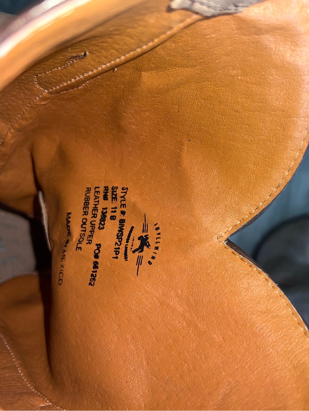 Women’s Square Toe Idyllwind Tan & Cream Leather Cowboy Boots sz 11 - Picture 8 of 8